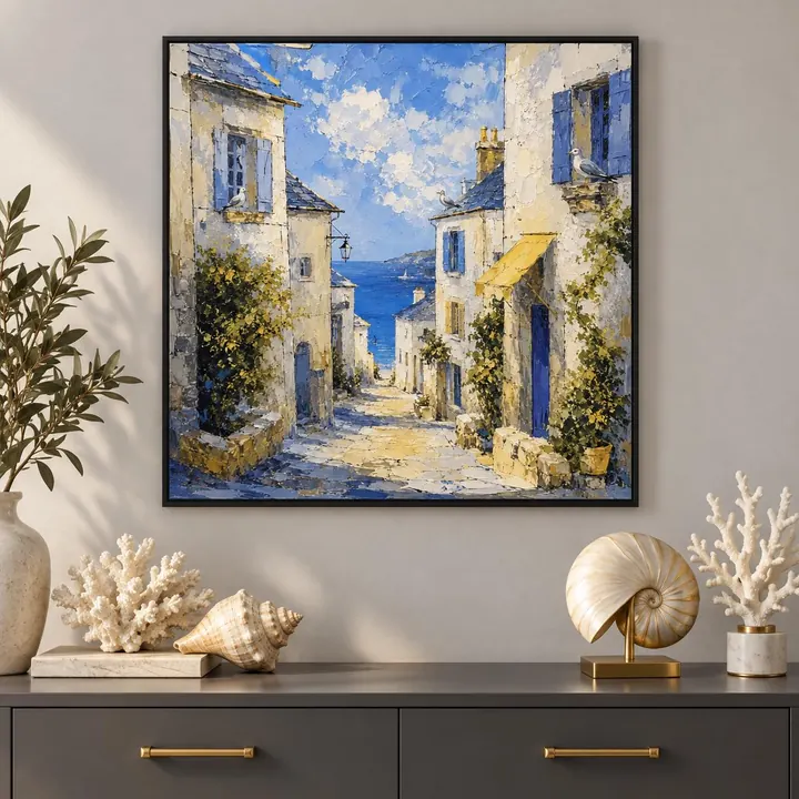 Visualización de una obra de Gretta en sala