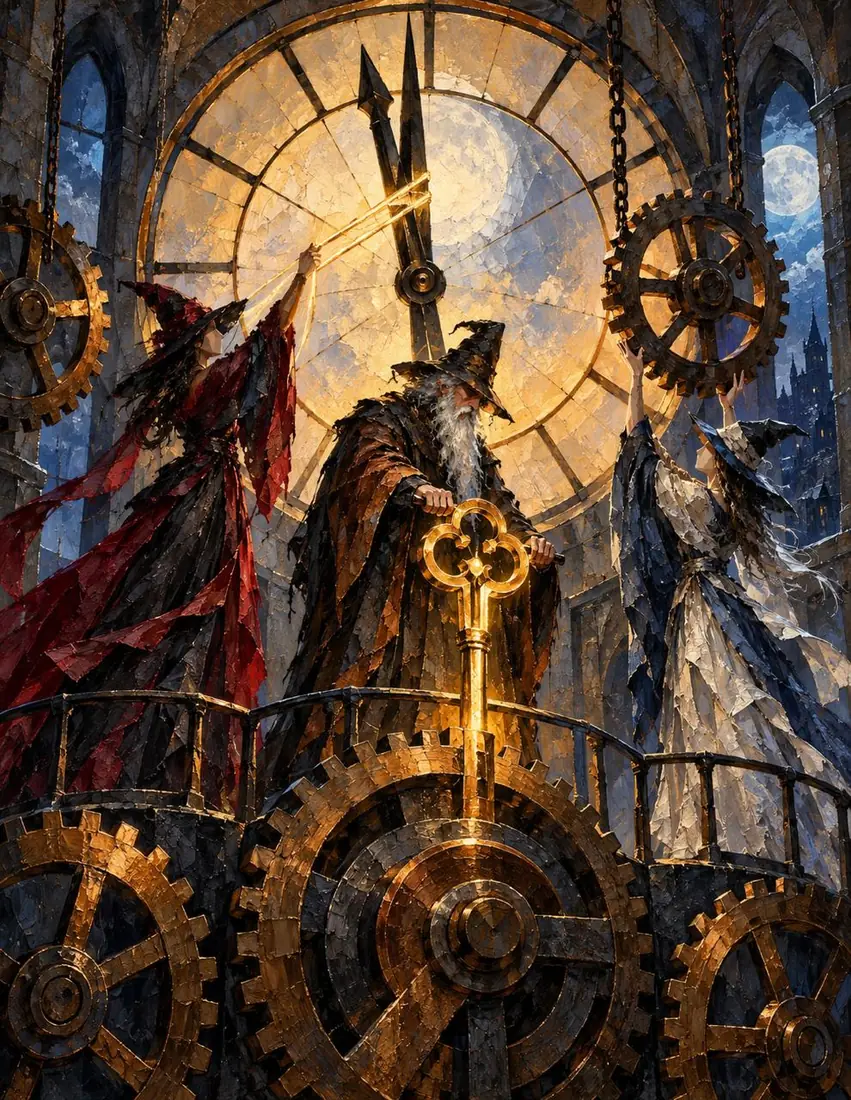 La hora, obra de de temporada de la colección Gretta Halloween