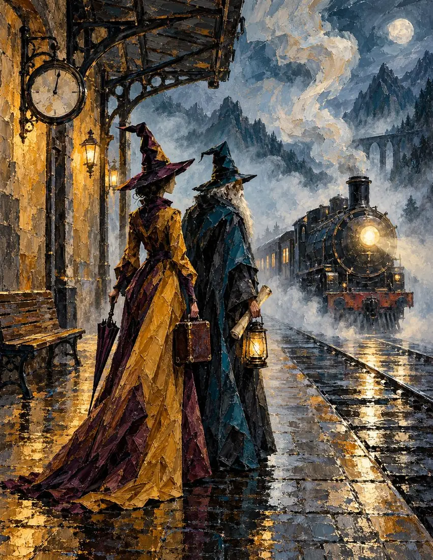 El último tren, obra de de temporada de la colección Gretta Halloween