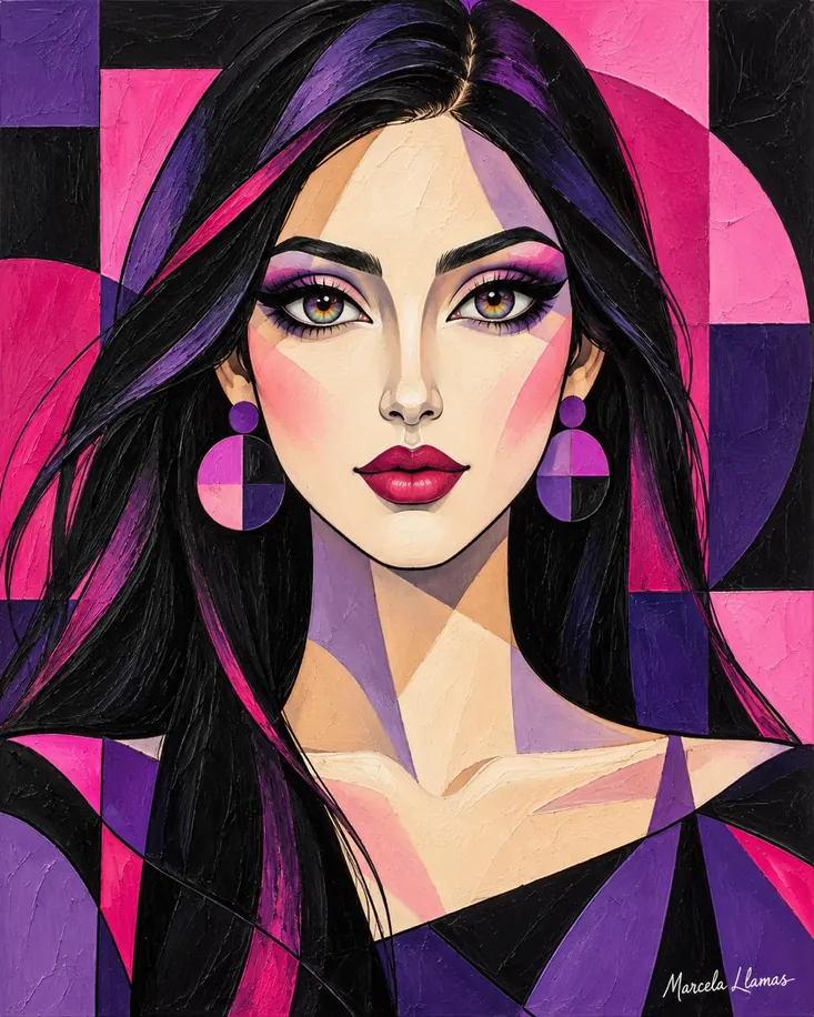 Violeta, obra de figura de la colección Gretta Living
