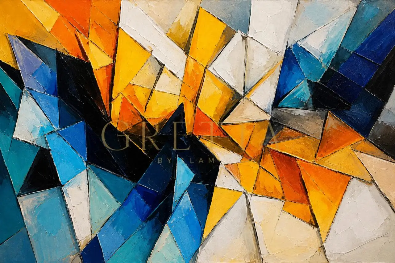 Vitral, obra de abstracto de la colección Gretta Living