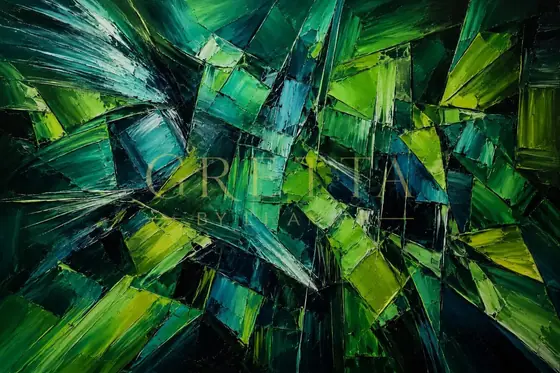 Selva, obra de abstracto de la colección Gretta Living