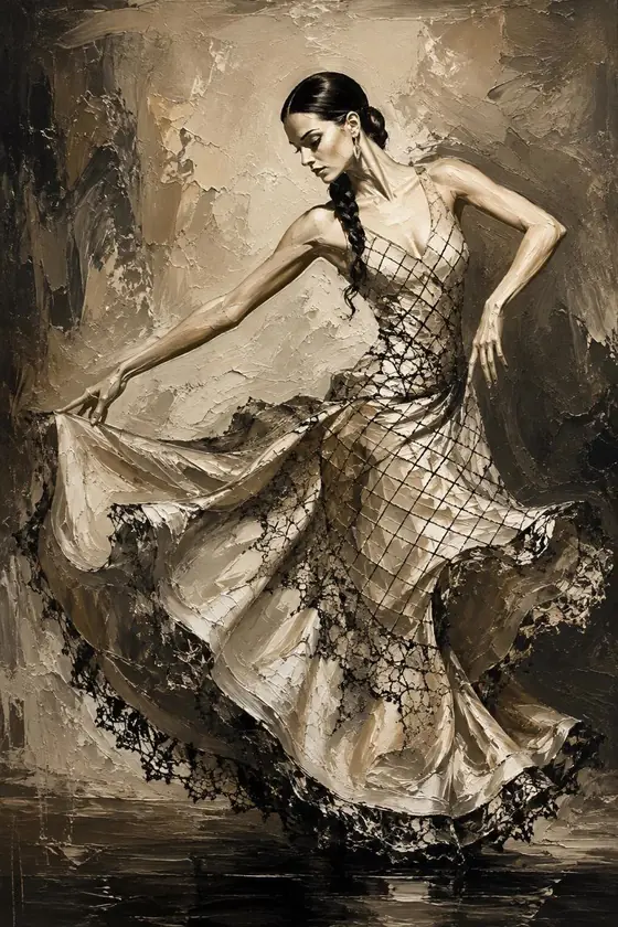 Flamenco, obra de figura de la colección Gretta Living
