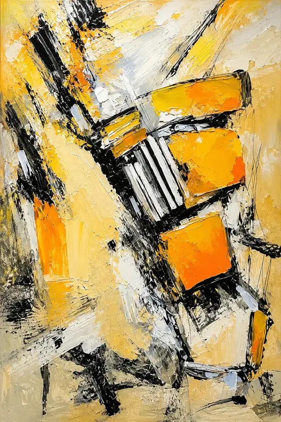 Ámbar, obra de abstracto de la colección Gretta Living